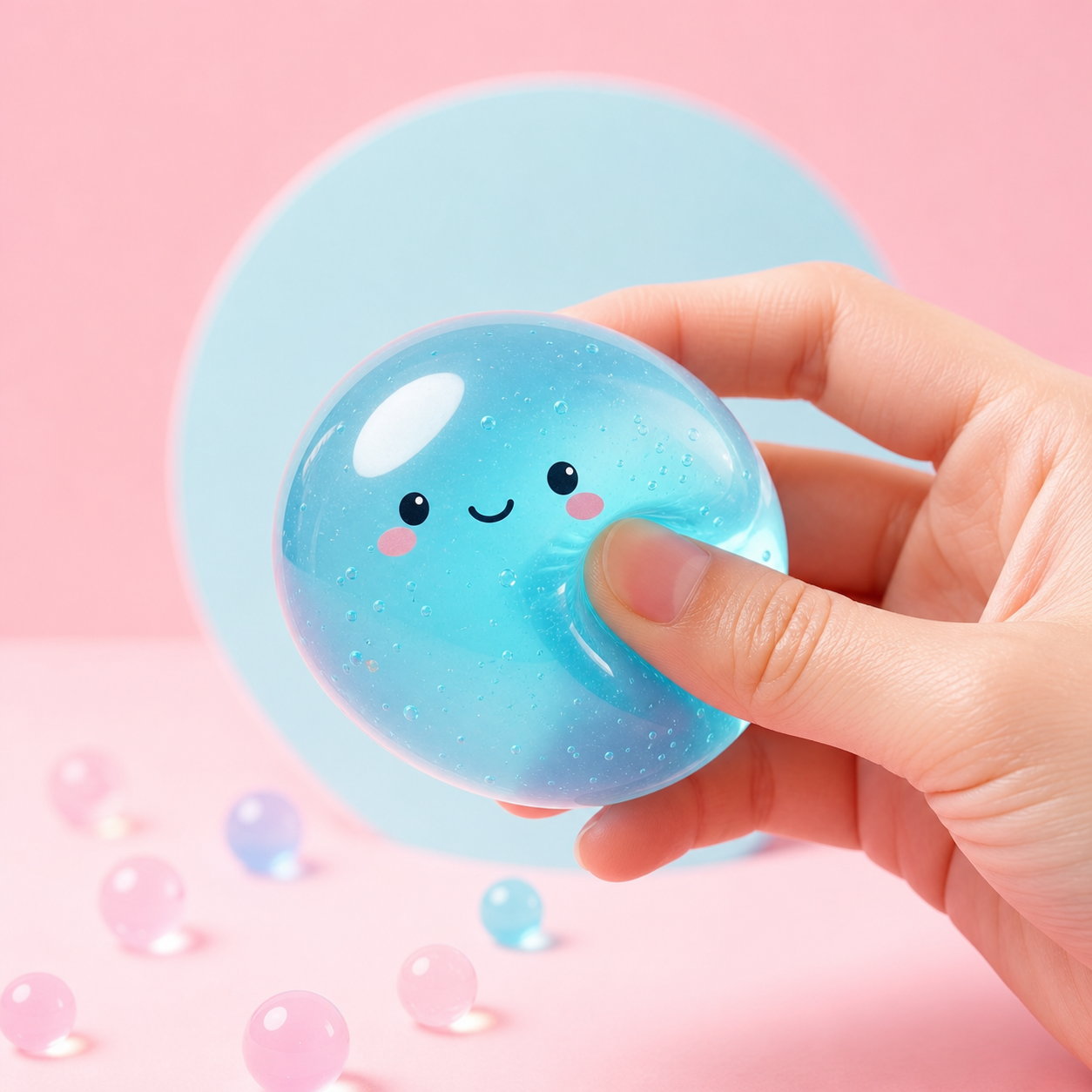 Blue SquishyX jelly toy